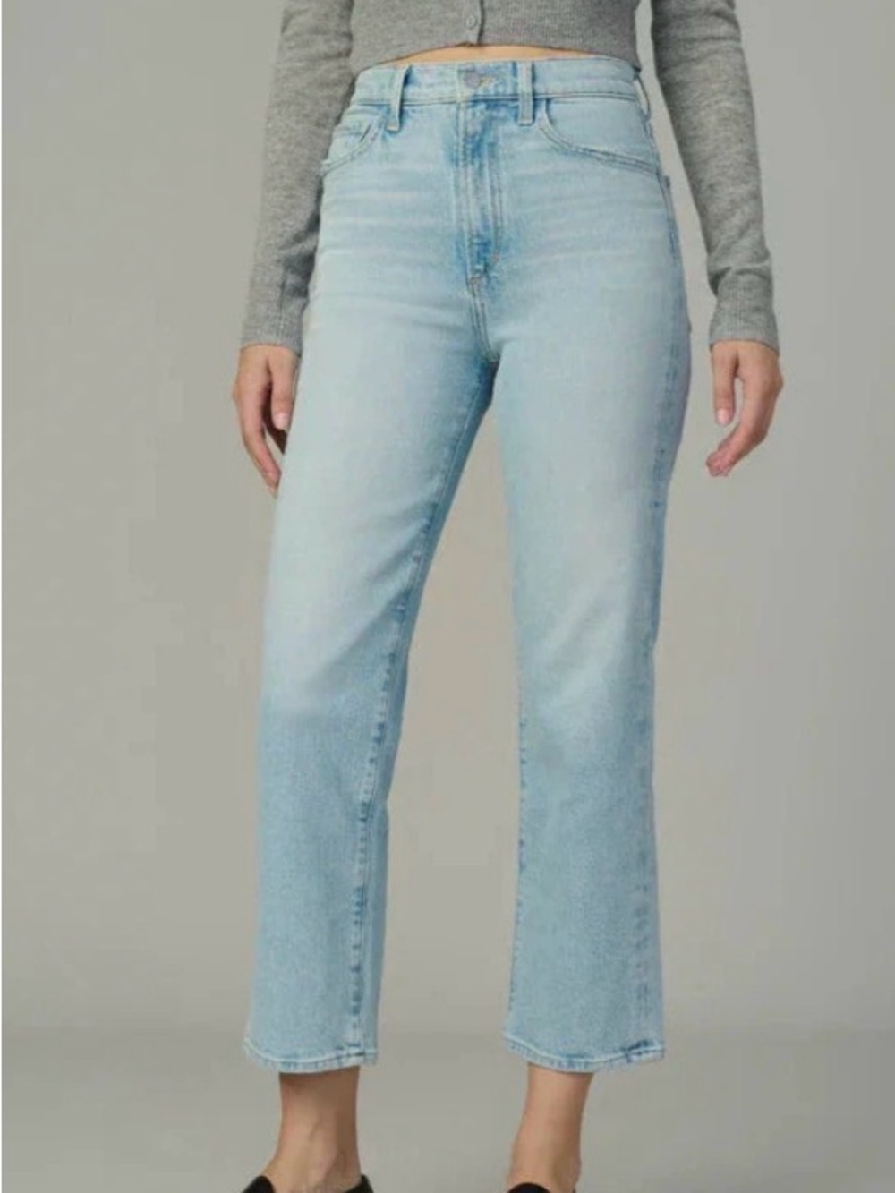 Joe's Jeans Womens Light Blue Cropped Straight Leg